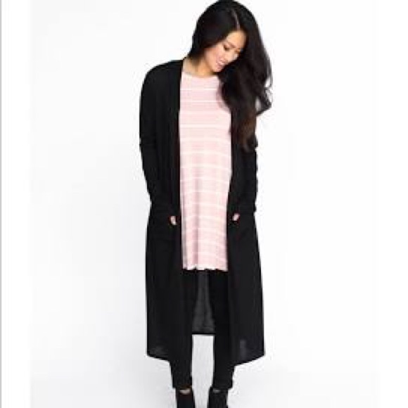 Agnes & Dora Sweaters - Black Duster Sweater by Agnes & Dora XS